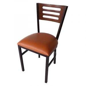 Silla de Madera y Acero para Restaurante 2440