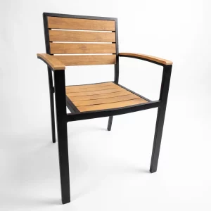 Silla de Aluminio y Polimadera SR-1052
