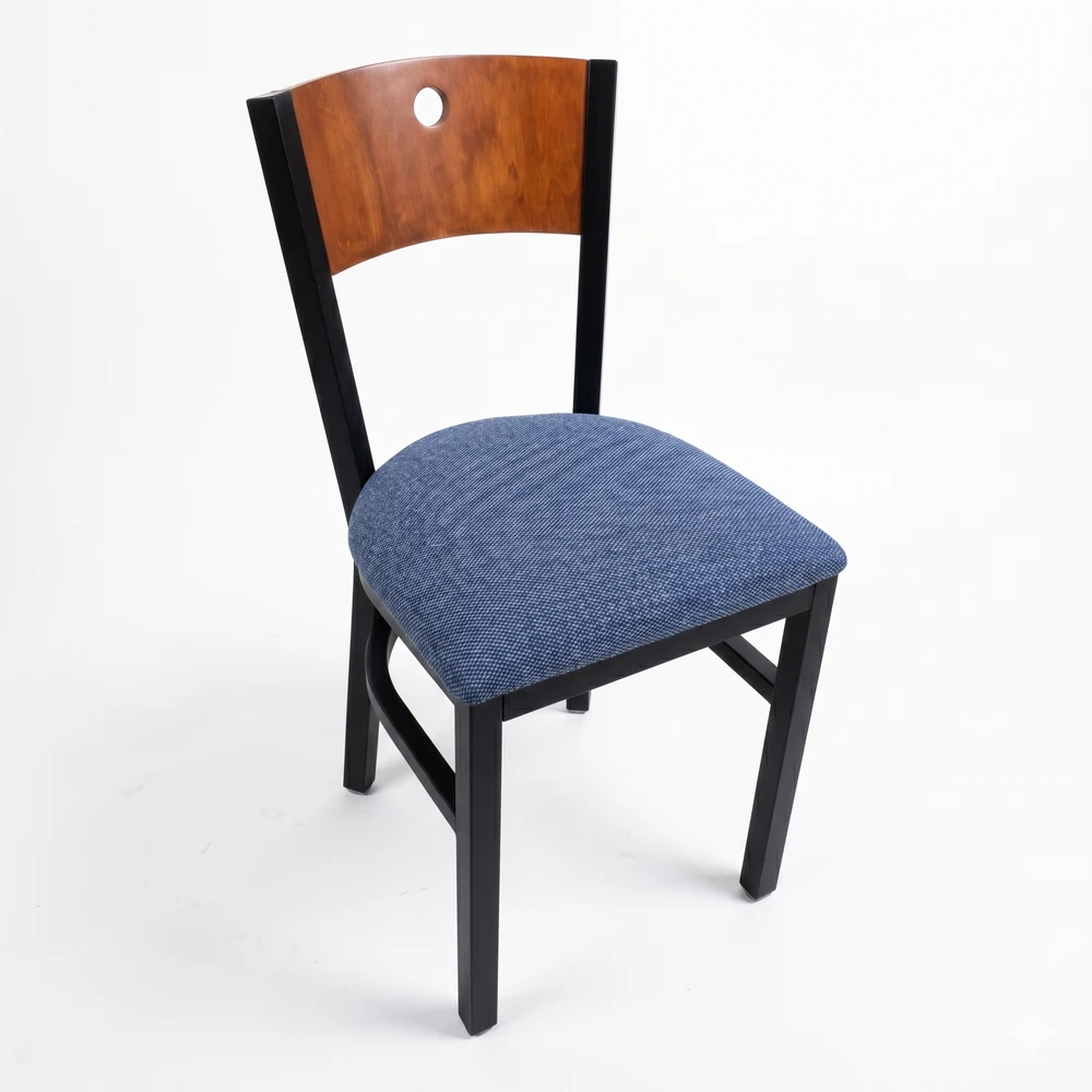 Silla de Madera y Acero para Restaurante 6490