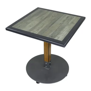 Mesa Canto de Madera SEASONED-MECCM-TB69 para restaurante