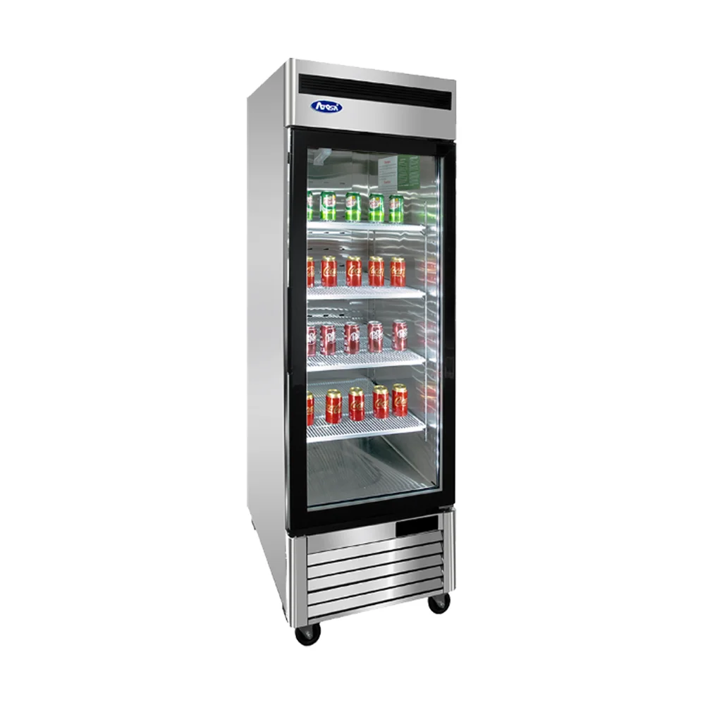 Congelador Acero Inox Puerta de Cristal MCF8701GR