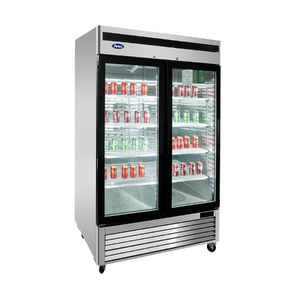 Congelador Acero Inox Puertas de Cristal MCF8703ES