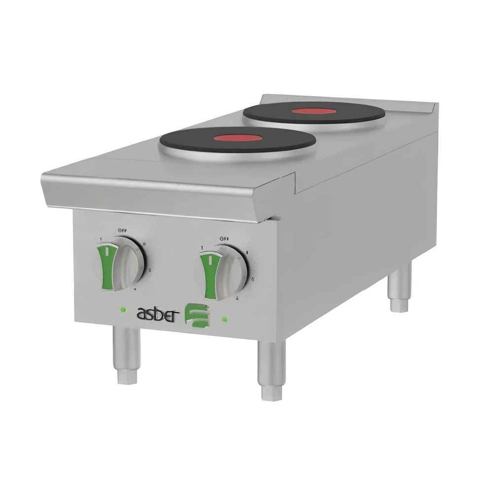 Parrilla Eléctrica de 2 Quemadores AEHP-2-12-EM
